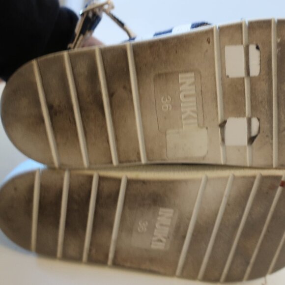 Inuikii Navy‎ & Cream Striped Jewel Sandals (Size 6) - Picture 7 of 8